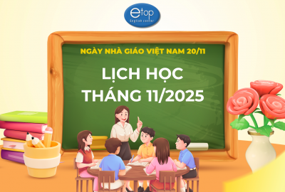 LỊCH HỌC THÁNG 11/2025